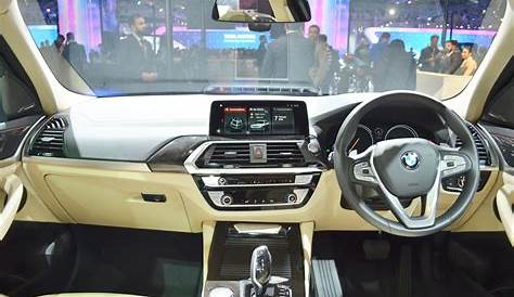 2018 BMW X3 dashboard at Auto Expo 2018