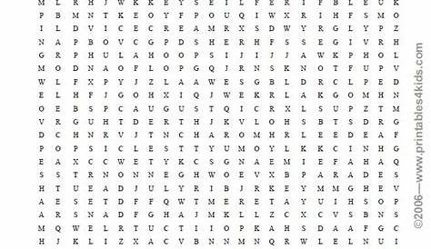 printable summer word searches