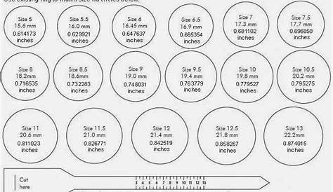 free printable ring size chart for men