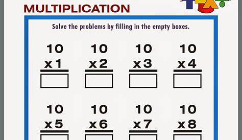 mixed multiplication worksheet