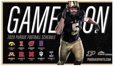 New football schedule for the season : r/Purdue