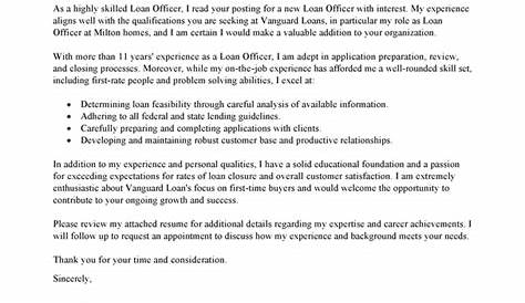 sample thank you letter to loan officer
