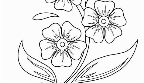 how to draw a flower - easy, step by step, flowers for kids,. full size