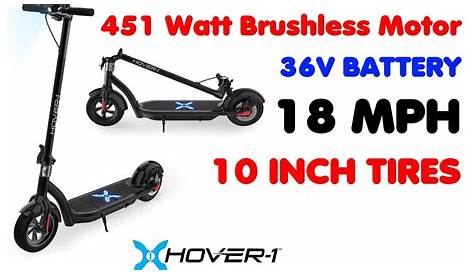 Hover-1 Alpha Electric Scooter 450W Motor Unboxing and Setup - YouTube