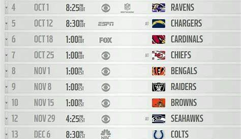 Steelers Schedule : r/steelers