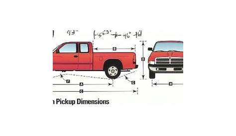 dimensions of dodge ram truck bed