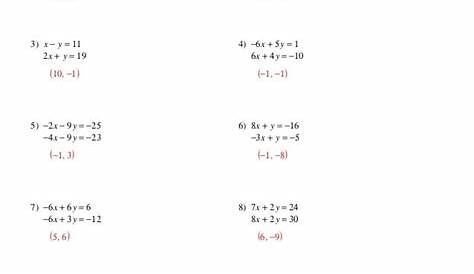 solving algebraic equations worksheet