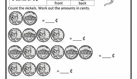 First Grade Counting Money Activities - William Hopper's Addition Worksheets