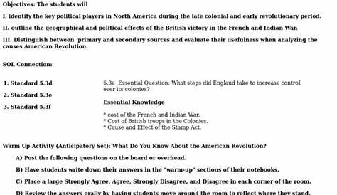 road to the american revolution answer key