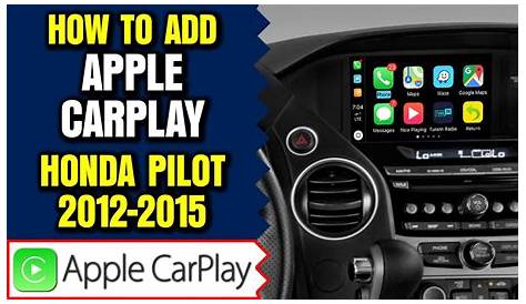 Honda Pilot Apple Carplay, 2012-2015 Honda Pilot Apple Carplay Honda