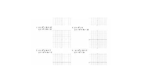 Linear Quadratic Systems Worksheet