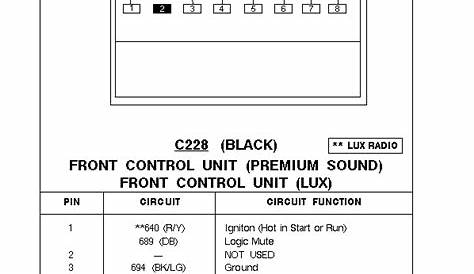 ford speaker wiring color codes