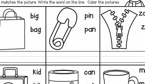 kindergarten literacy worksheets