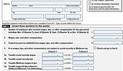 How to Fill Out 2020 Form 941 Employer’s Quarterly Federal Tax Return