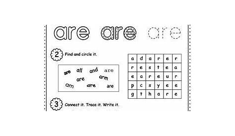sight word out worksheets
