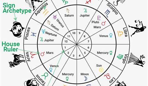 03 Infographic Houses Signs Rulers - Birth Chart Houses Transparent PNG