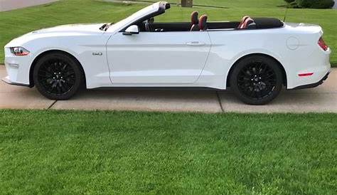 6th gen white 2019 Ford Mustang GT convertible manual [SOLD