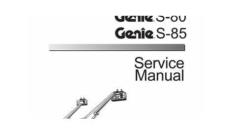 genie s60 parts manual