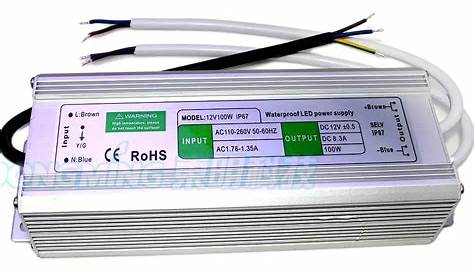 8.5A 12V 100W LED Driver IP67 Waterproof for pool lights transformer