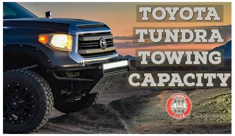 Toyota Tundra Towing Capacity - YouTube