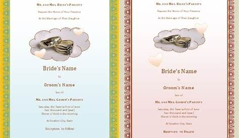 wedding invitation template pdf