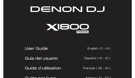 DENON X1800 PRIME USER MANUAL Pdf Download | ManualsLib