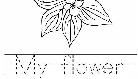 free printable flower worksheets