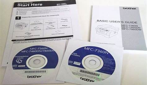 Brother MFC-7360N User Manual Quick Setup Guide Driver & Documentation