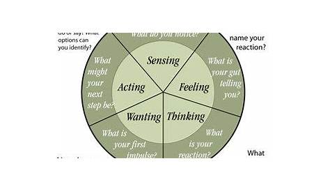 wheel of awareness worksheet