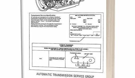 Ford A4ld Automatic Transmition Service Manual