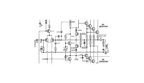250 watt amplifier circuit diagram