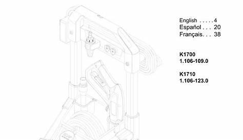 Karcher K1700/ K1710 Electric Pressure Washer User Manual