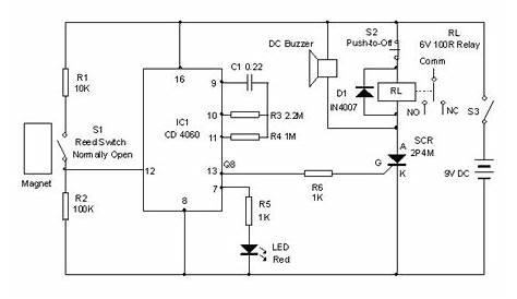 door open alarm circuit diagram