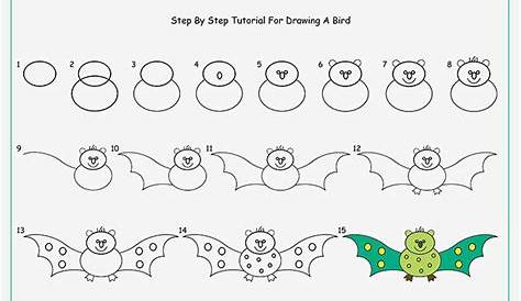 kids free step by step drawing worksheet