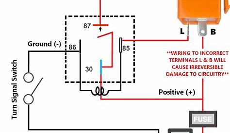2 pin flasher relay wiring diagram