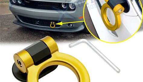 Track JDM Racing Gold Dummy Tow Hook Decor Ring For Dodge Charger