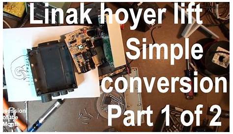 Linak hoyer lift Simple conversion Part 1 of 2 - YouTube