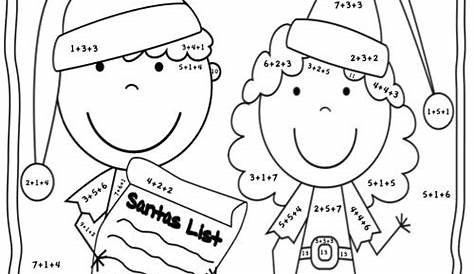 Christmas Math FREEBIE ~ Bright Ideas This Holiday Season ~ Color By