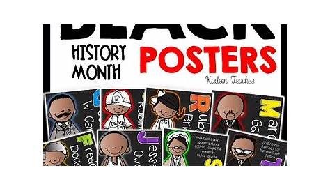 BLACK HISTORY MONTH POSTERS by Kadeen Teaches | Teachers Pay Teachers