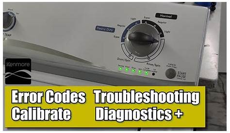 Kenmore Washer Troubleshooting - How to Find Error Codes & Recalibrate