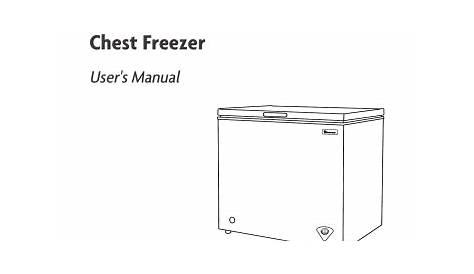 Magic Chef 5.0 cu. ft. Chest Freezer Manual | Manualzz