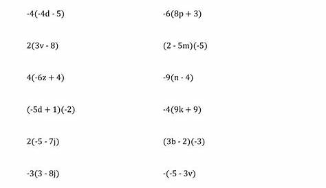 Distributive Property Of Multiplication Worksheets Grade 4 - Times