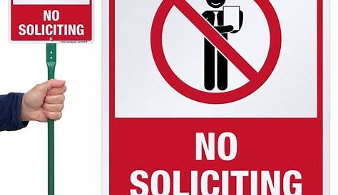 No Soliciting Signs for Businesses and Homes | Signs for Yard