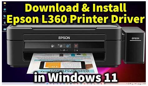 How to Download & Install Epson L360 Printer Driver in Windows 11 - YouTube