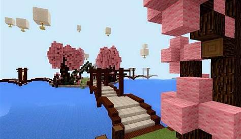 Minecraft PE: Build #8 Cherry Blossom Park | Minecraft Amino