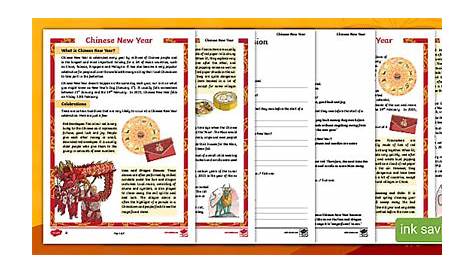 Chinese New Year Reading Comprehension KS2 Resource - Twinkl