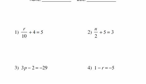Algebra 2 Worksheet Pdf