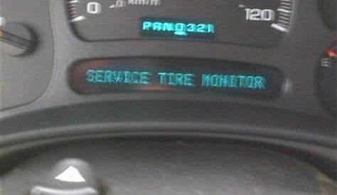 service tire monitor system chevy silverado