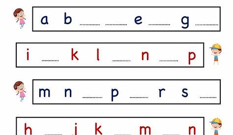 small letters worksheets for kindergarten