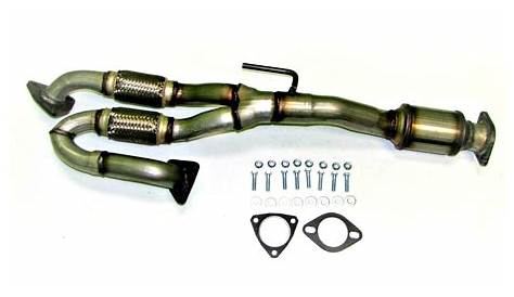 FITS: 09-14 NISSAN MAXIMA 3.5L FLEX Y-PIPE WITH CATALYTIC CONVERTER